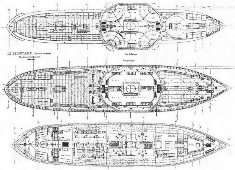 Броненосцы типа “Редутабль" (1871-1921)